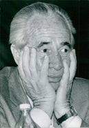 Israeli Politicians; SHIMON PERES OPS - Vintage Photograph
