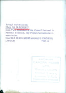 JEAN DE PRÉCIGOUT, Joint Vice-President of the Conseil National chi Patronat Francais - Vintage Photograph