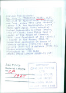 Rt. Hon. T. FREDERICK PEART, M.P. - Vintage Photograph