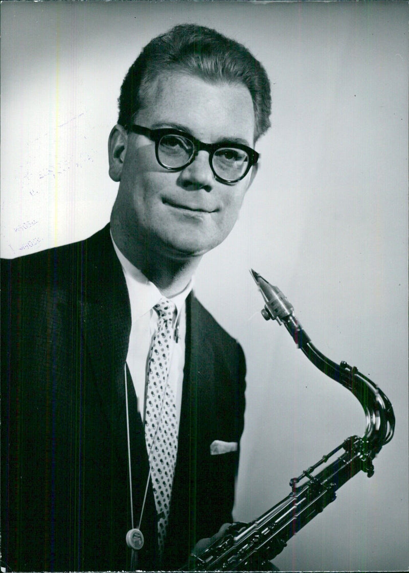 British Musician Saxophonist - Vintage Photograph