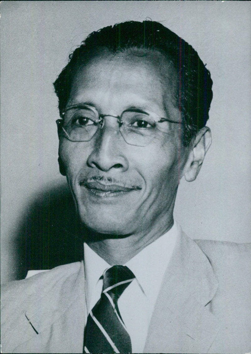 Indonesian Politicians: PROFESSOR PRIJONO Minister of Basic Education and Culture in Dr Sukarno's Cabinet. - Vintage Photograph