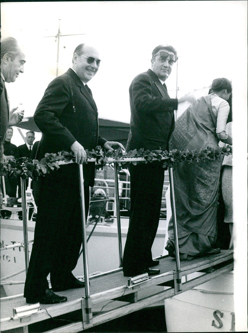 Cocktail party at the 13th International Festival of Movie in Cannes - Vintage Photograph