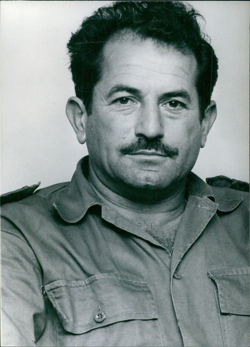 Israeli Service Chiefs: Mai.-Gen. MOSHE PELED OPS - Vintage Photograph