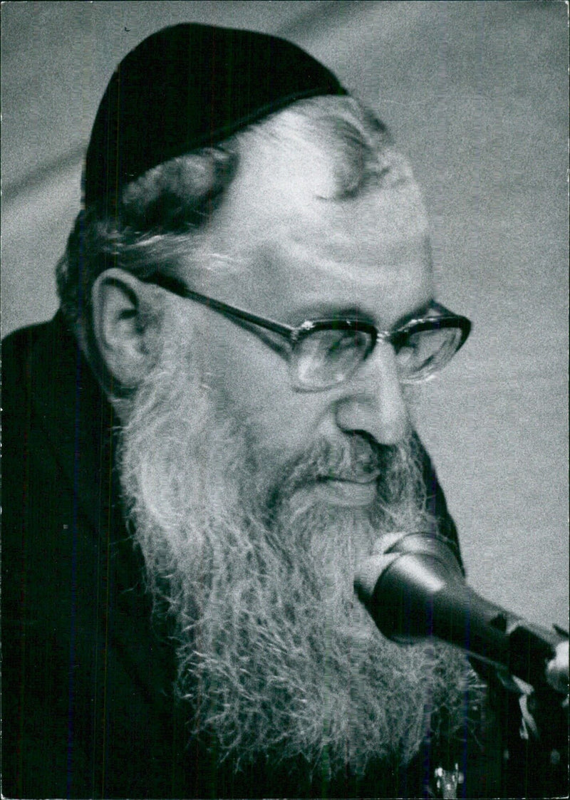 MENACHEM PORUSH Member of the Knessat (Parliament) - Vintage Photograph