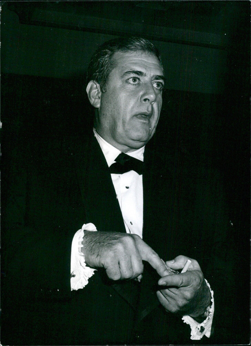 Raymond Burr, Star of "Ironside" and "Perry Mason" - Vintage Photograph