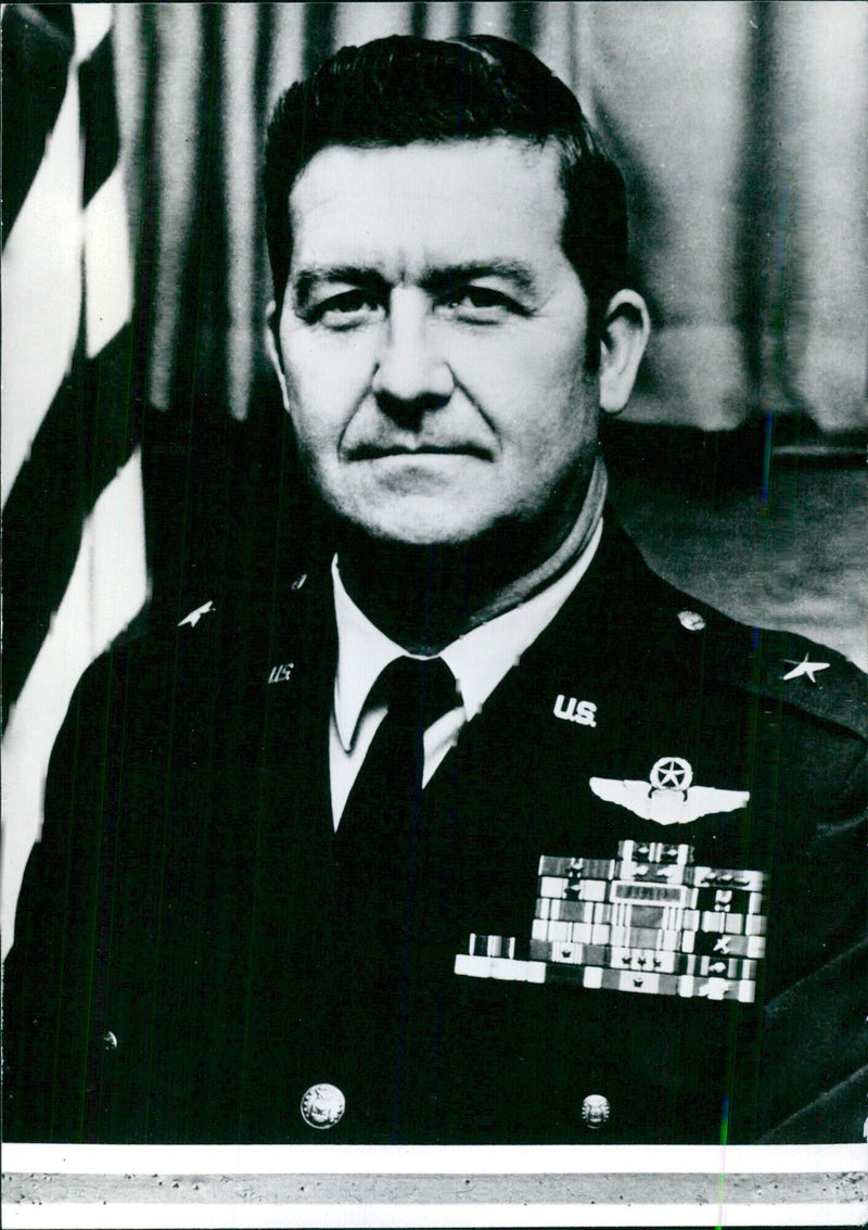 Brigadier-General Don D. Pittman of the U.S. Air Force - Vintage Photograph