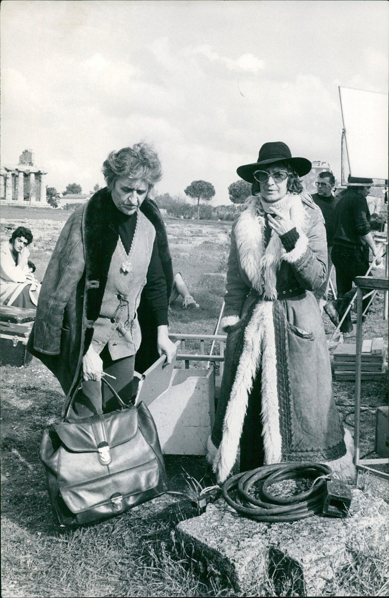 Marcella Mariani and Marcella De Marchis, sister and first wife of director Roberto Rossellini - Vintage Photograph