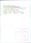 Greek Politician Polychronis Polychronidis - Vintage Photograph