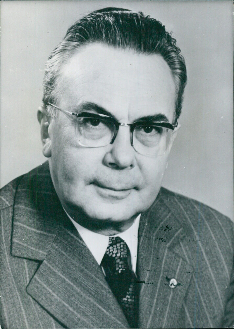 Professor Hans Pischner, State Manager of the (East) German State Opera in Berlin - Vintage Photograph