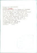 Hungarian Actress Ildiko Piros - Vintage Photograph