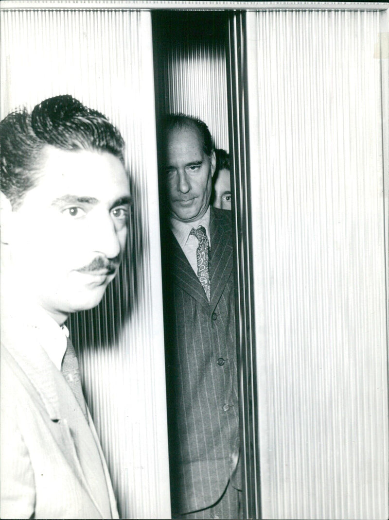 Ingrid Bergman and Roberto Rossellini arrive in Rome - Vintage Photograph