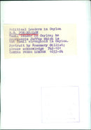 G.G. PONAMBALAM, Tamil leader in Ceylon - Vintage Photograph