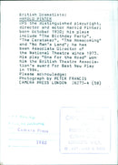 British Dramatists: HAROLD PINTER OPS - Vintage Photograph