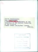 Soviet Politician: P.K. PONOMARENKO - Vintage Photograph