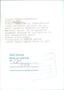 Kenyan Conservationists - Vintage Photograph