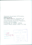 Japanese Government Officials: SABURO OKITA OPS - Vintage Photograph