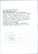 British Politician Wyn Roberts - Vintage Photograph