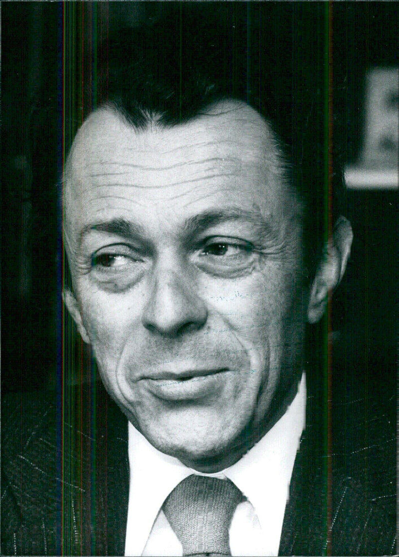 Michel Rocard, French Politician - Vintage Photograph