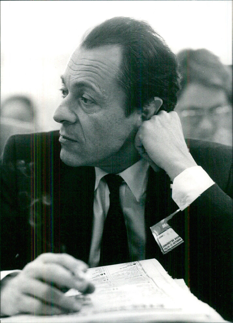 Michel Rocard, Minister of Agriculture of France - Vintage Photograph