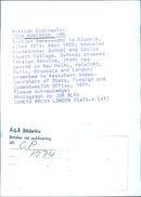 British Diplomat John Robinson, CMG - Vintage Photograph