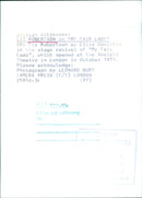 British Actress Liz Robertson as Eliza Doolitle in "My Fair Lady" - Vintage Photograph