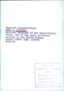 JESS M. RITCHIE, National Chairman of the Constitution Party - Vintage Photograph