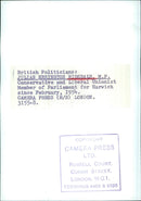 British Politicians: JULIAN ERRINGTON RIDSDALE M.P. - Vintage Photograph