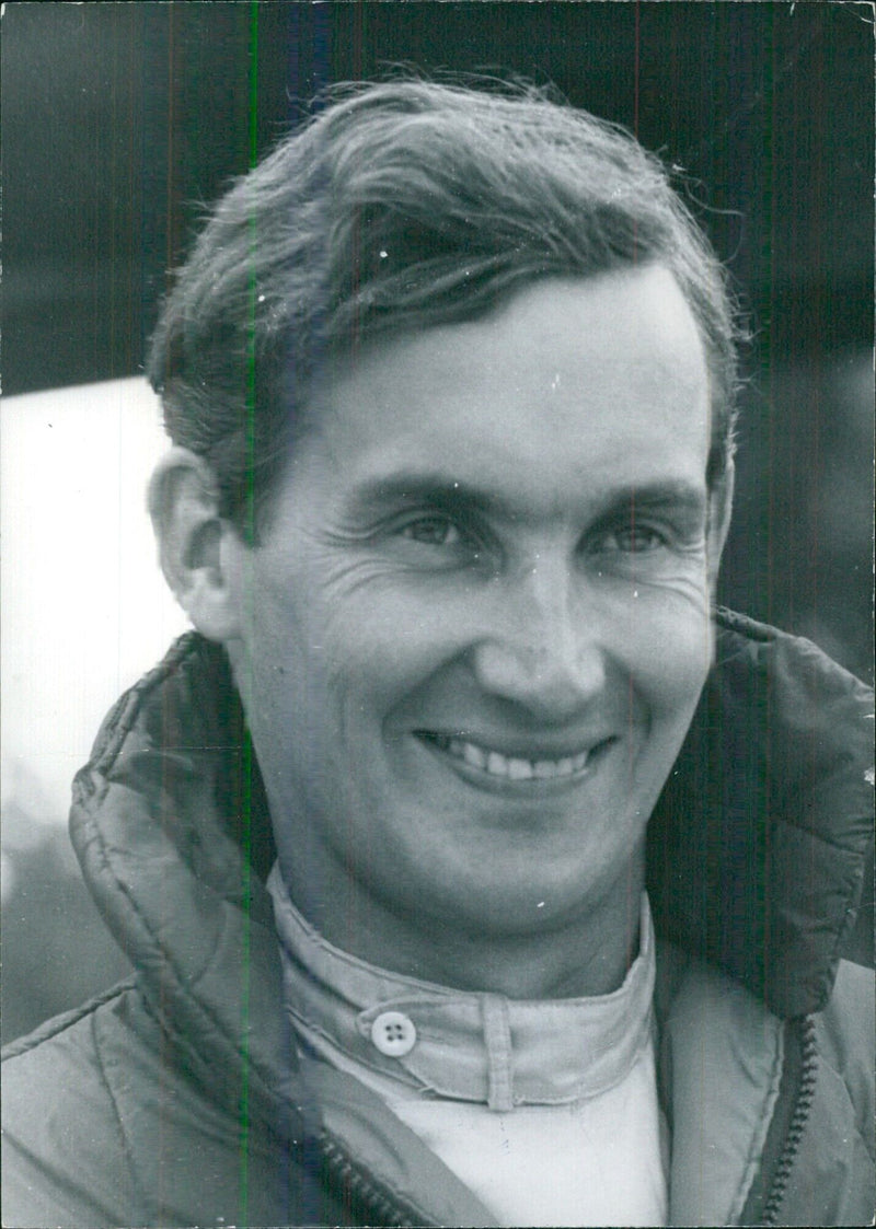 British Racing Driver Mike Parkes - Vintage Photograph