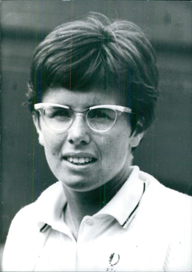 Billie-Jean King wins the 1968 Wimbledon Ladies' Finals - Vintage Photograph