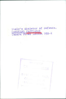 Italy's Minister of Defence - Vintage Photograph
