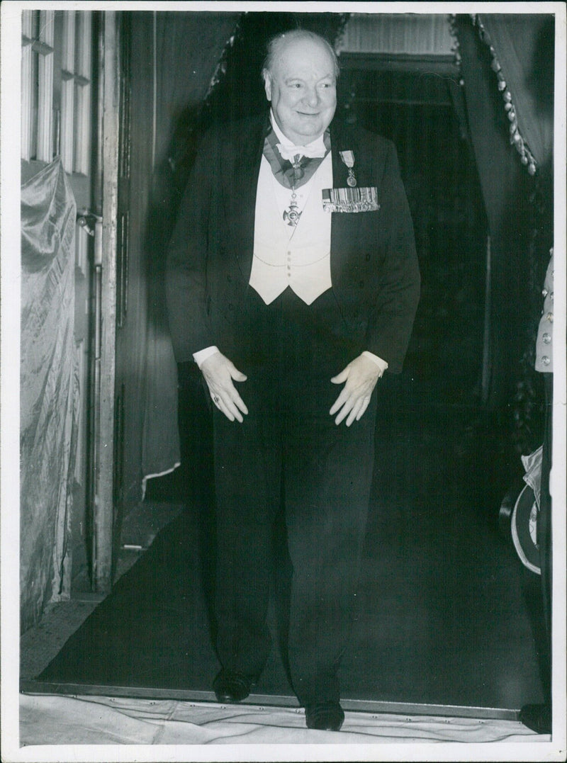 Mr. Churchill at Gala Ballet - Vintage Photograph