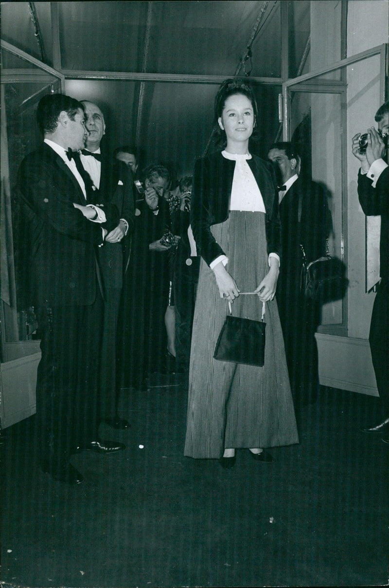 Géraldine Chaphin at the Camives festival - Vintage Photograph