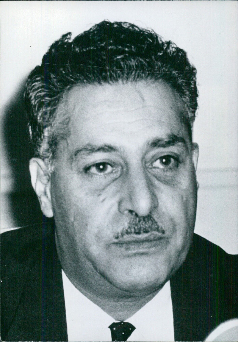 ABDUL RAHMAN PAZIWAK, Permanent Representative of Afghanistan at the United Nations and Chairman of the 19th session of the U.N. Human Rights Commission. - Vintage Photograph