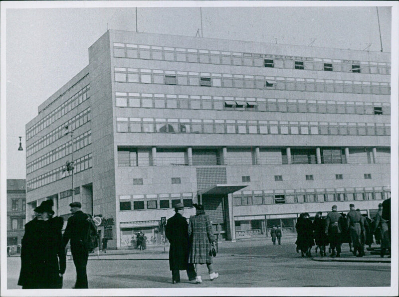 "Samfundshuset" - a building funded by workers - Vintage Photograph