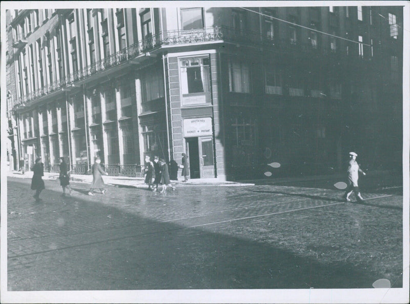 German Postal Service in Oslo - Vintage Photograph