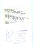 MR. N. KISHIBA, Minister of Land, Mines and Energy in the Democratic Republic of the Congo - Vintage Photograph