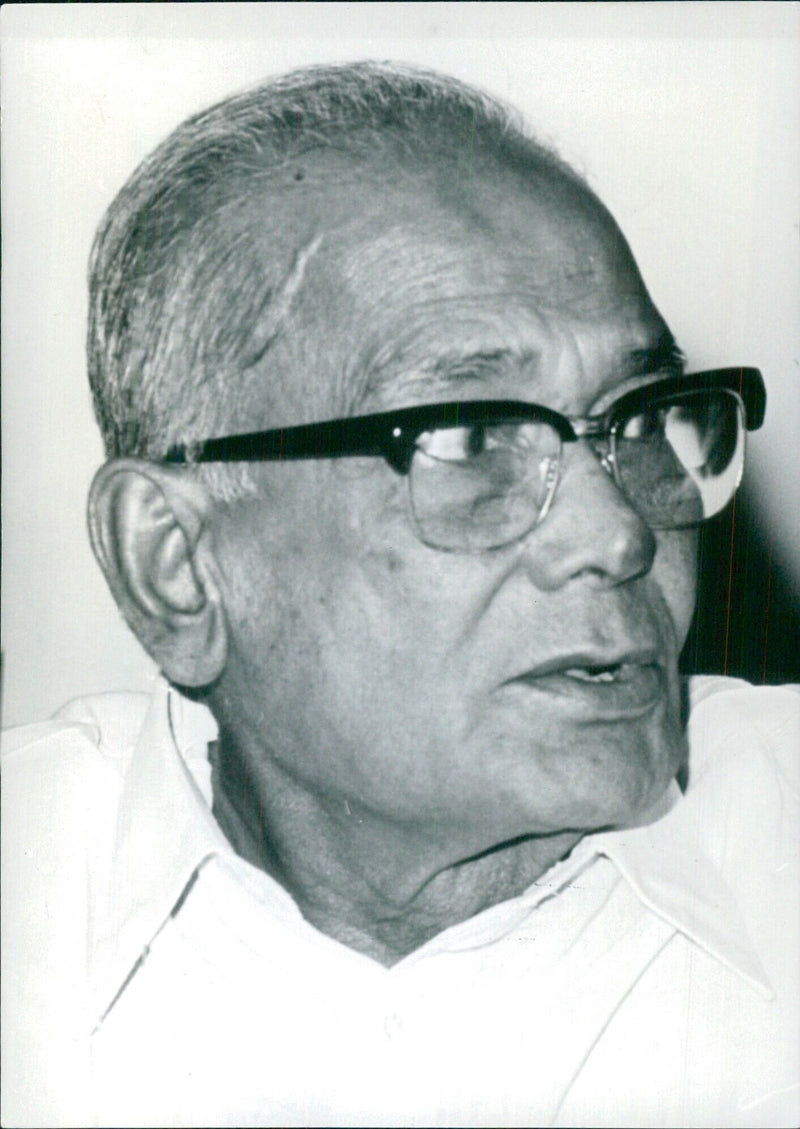 Indian Opposition Leader Jayaprakash Narayan Seriously Ill in Hospital - Vintage Photograph