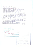 Indian Politicians: JAYAPRAKASH NARAYAN - Vintage Photograph