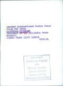 SAIFUDDIN KITCHLEW, President of the All-India Peace Council, receiving the International Stalin Peace Prize in 1952. - Vintage Photograph