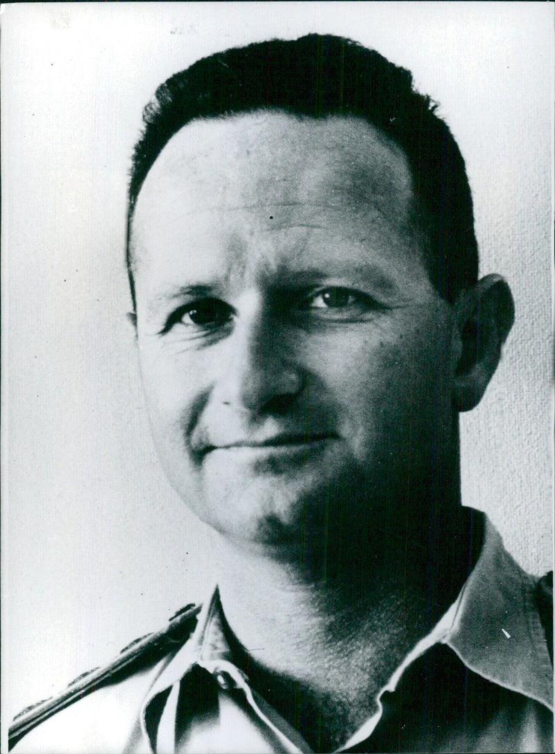 Israeli Service Chiefs: BRIGADIER GENERAL UZI NARKISS Officer Commanding Central Command - Vintage Photograph