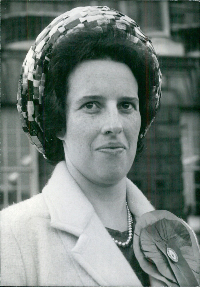 Mrs. Eileen Paisley, wife of extreme-Protestant leader Reverend Ian Paisley - Vintage Photograph