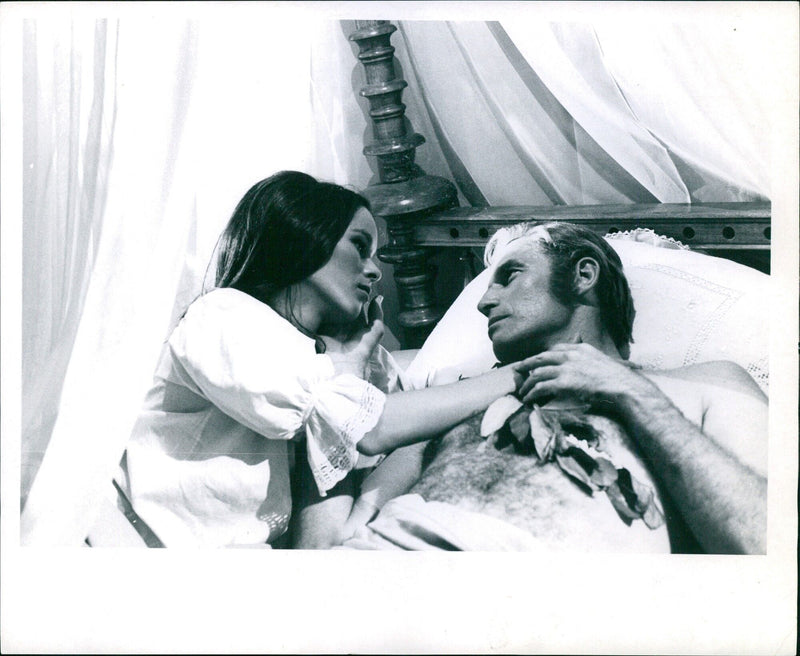 Geraldine Chaplin and Charlton Heston - Vintage Photograph