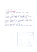 NURMAN E. KIRK, Leader of the Opposition Labour Party - Vintage Photograph