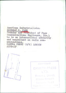 ESTERLY C. PAGE, Founder and President of Page Communications Engineers, Inc. - Vintage Photograph