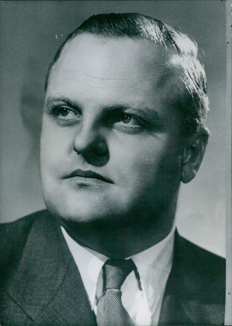 Hungarian politician ARFAD KISS, President of the National Committee for Technical Development in the Cabinets of Jeno Fock and Gyula Kallai. - Vintage Photograph