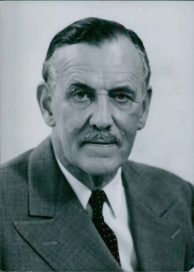 British businessman Baron Kinders Ley, CBE MBE, MC, Director of the Bank of England - Vintage Photograph