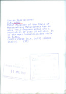 V.P. NAIK Chief Minister of the State of Maharashtra - Vintage Photograph