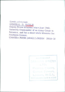 Greek politician General D. Patilis, Deputy Prime Minister since June 1968 - Vintage Photograph