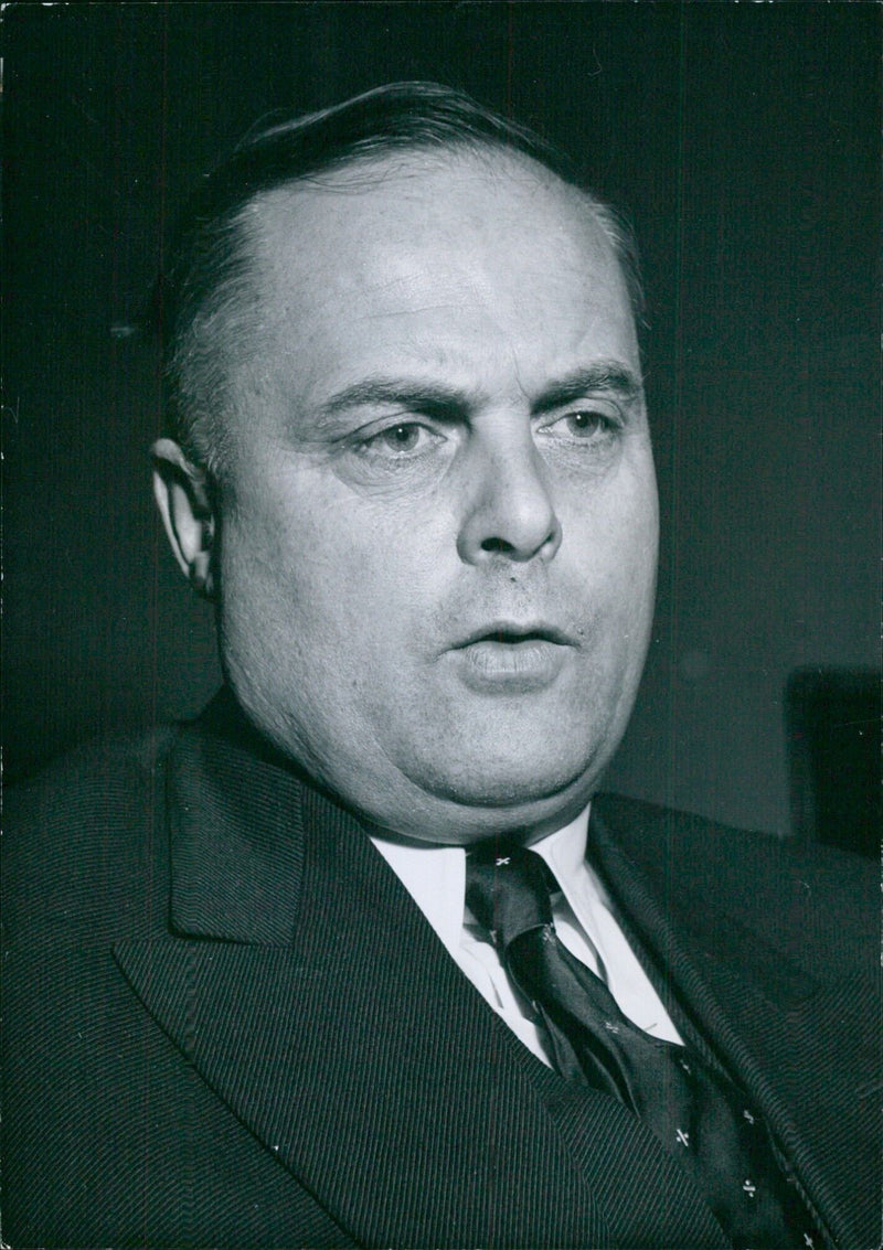 West German Politician Dr. Theodor Oberlander, Minister for Refugees - Vintage Photograph