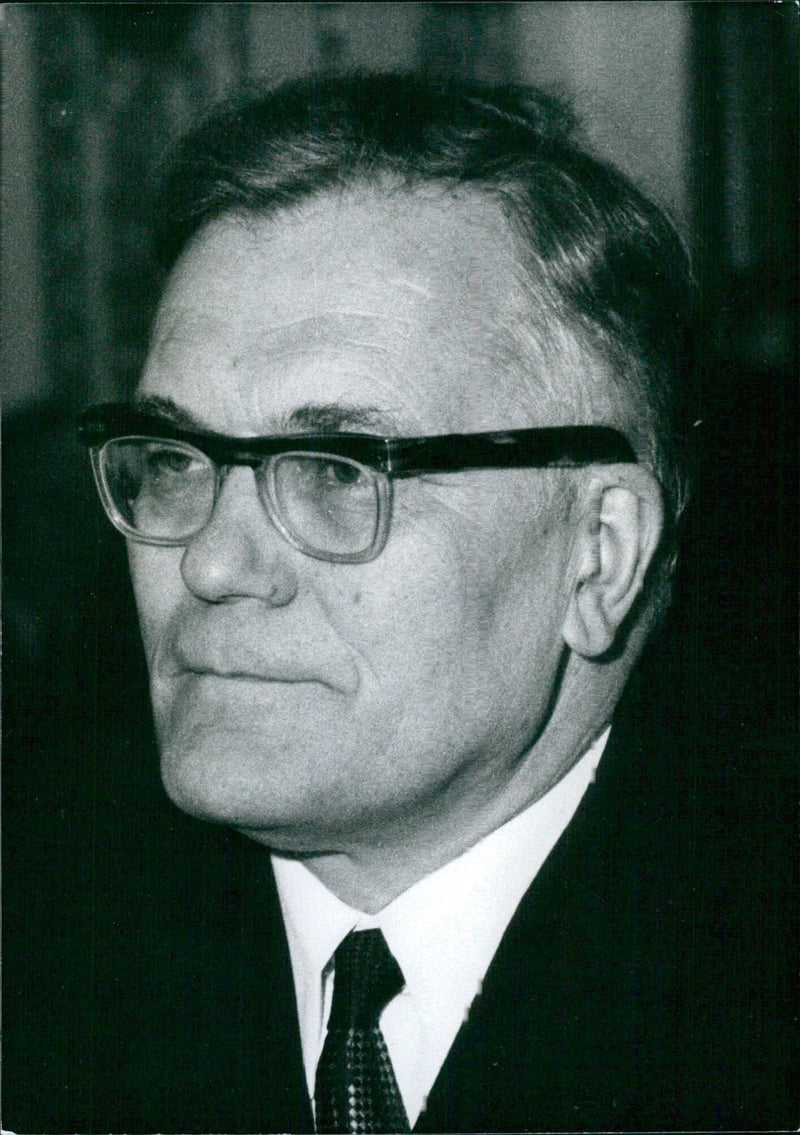 Vladimir A. Kirillin, Soviet Vice-Chairman of the Council of Ministers and Chairman of the State Committee for Science and Technology. - Vintage Photograph